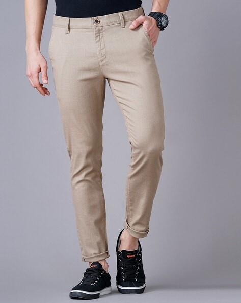 Men Trousers Slim Fit Ankle Suit Pants Drape Groom Casual Formal Office  Business