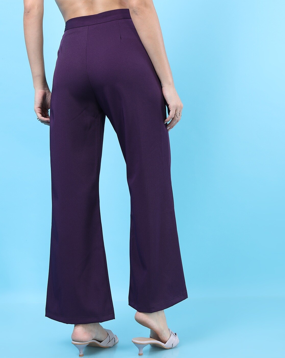Buy Kora Dark Purple Pants for Women Online  Tata CLiQ Luxury