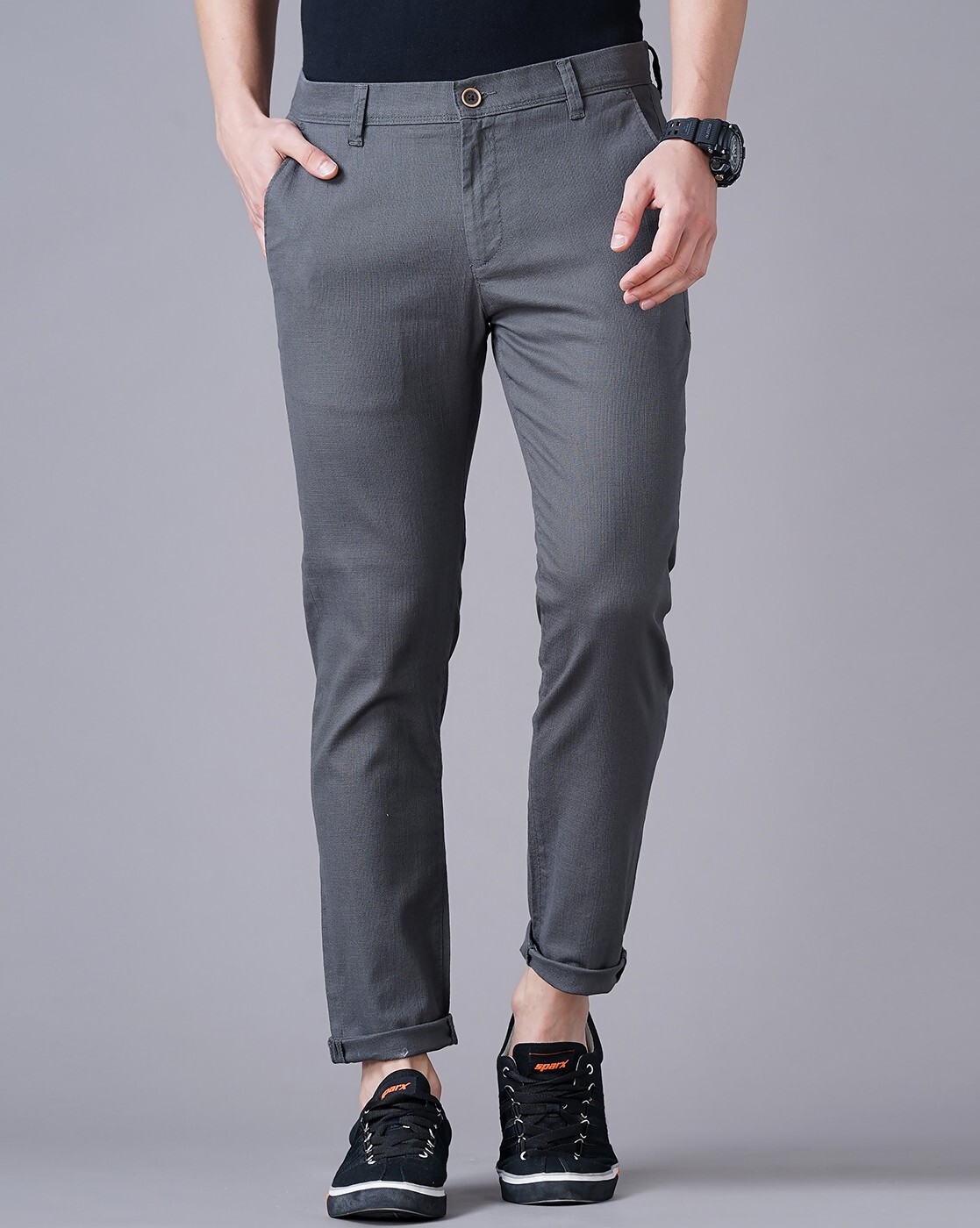 PT TORINO wool trousers 'Slim Fit' dark grey | BRAUN Hamburg