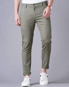 Autumn Men Business Formal Pants Solid Slim Fit High Waist Trousers  Streetwear | eBay
