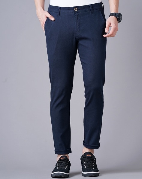 Buy Grey Trousers & Pants for Men by British Club Online | Ajio.com