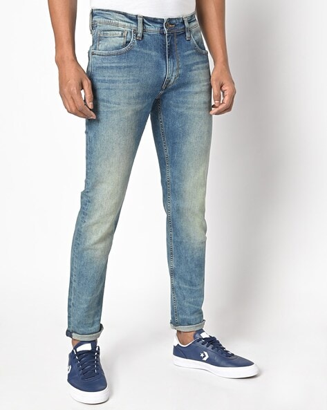 Pepe Jeans Low-Rise Tapered Fit Jeans