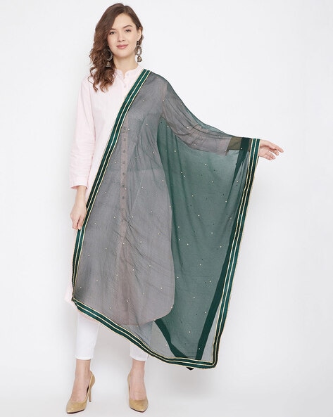 Embellished Woven Dupatta Price in India