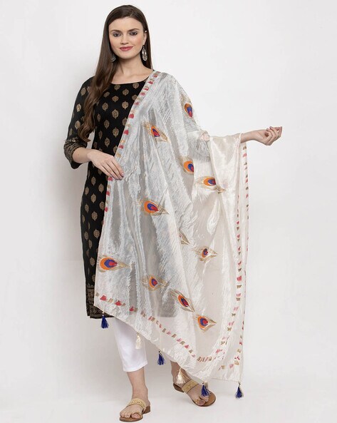 Novelty Print Dupatta with Taasels Price in India