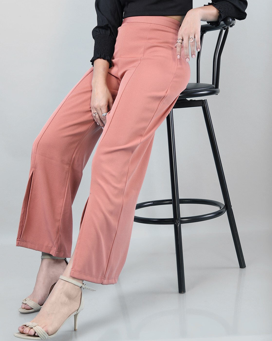 Buy Peach Trousers  Pants for Women by FREEHAND Online  Ajiocom
