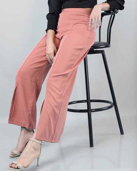 Buy Navy Blue Trousers & Pants for Women by Outryt Online