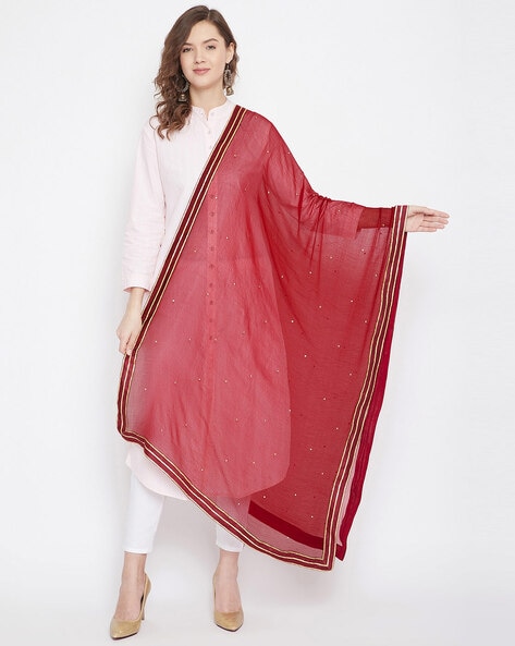 Sequined Chiffon Dupatta Price in India