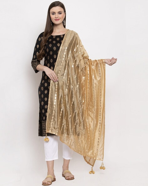 Embellished Dupatta with Gota Work Price in India