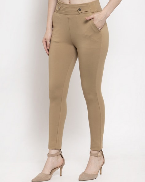 Jeggings beige best sale