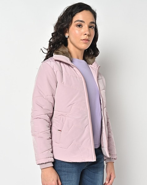 Light Green Solid Casual Full Sleeves High Neck Women Comfort Fit Jacket  Selling Fast at Pantaloons.com