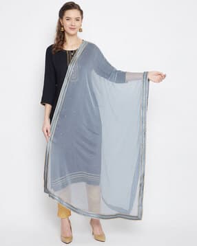 Sequin Chiffon Dupatta-image-24