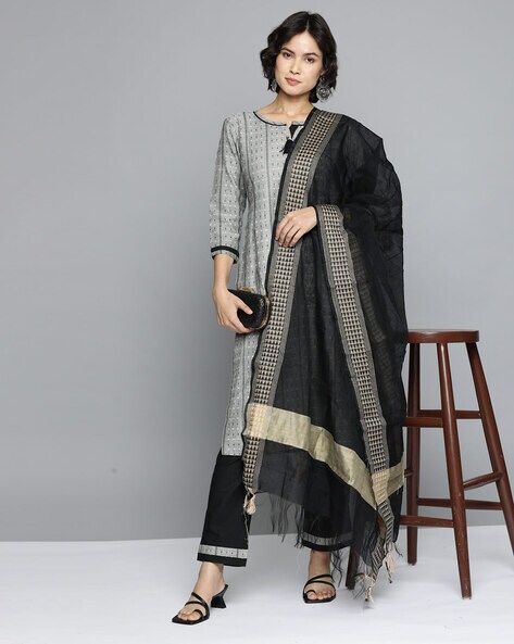 3-piece Kota Doriya Unstitched Dress Material Price in India