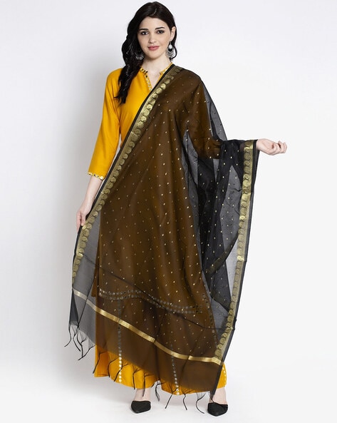 Printed Silk Dupatta Price in India
