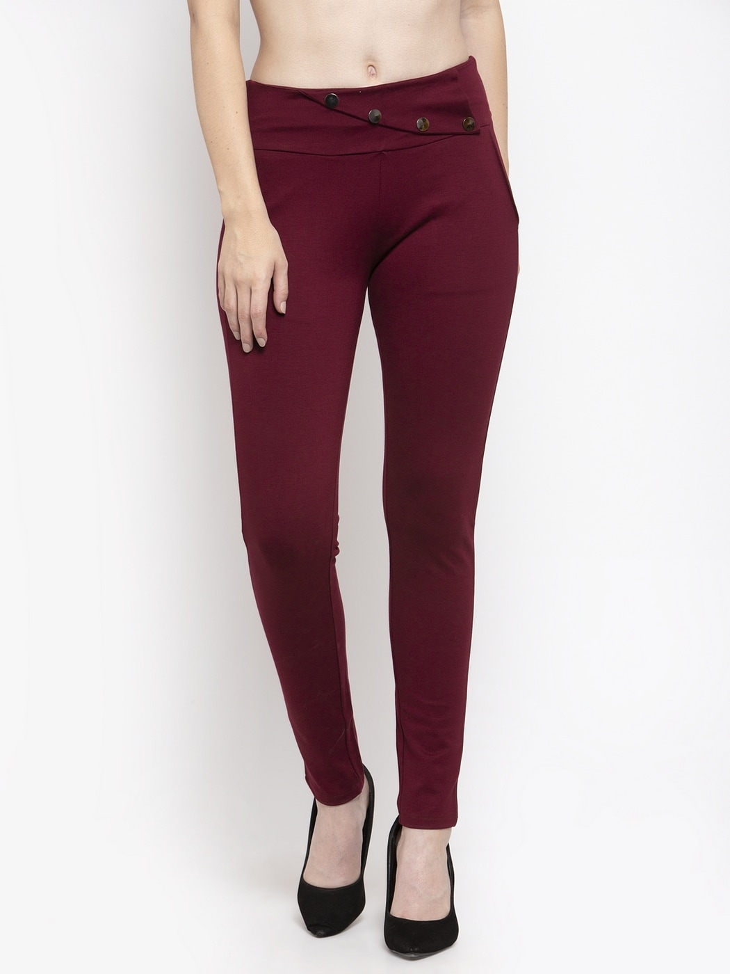 Buy Maroon Jeans & Jeggings for Women by Clora Creation Online