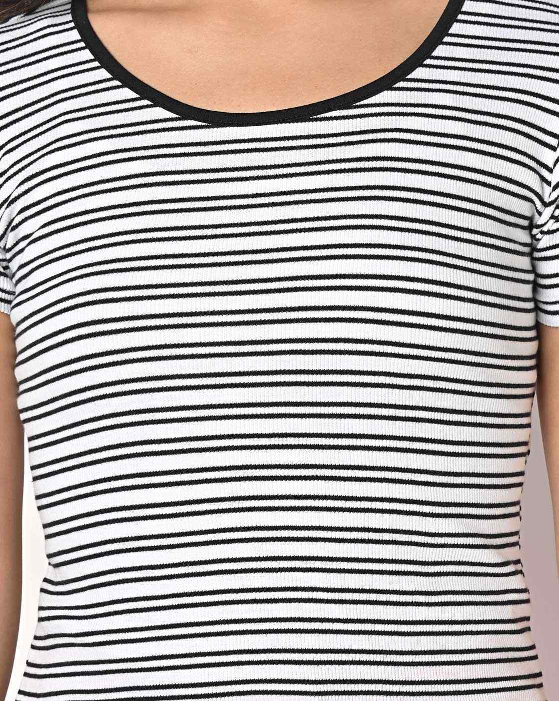Striped Round-Neck T-Shirt