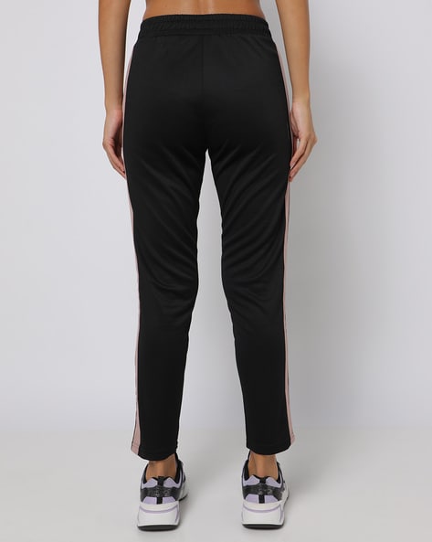 Mid-Rise Track Pants with Taping