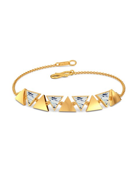 14k Gold Diamond Spike Bracelet .32cts – Anaheim Jewelry