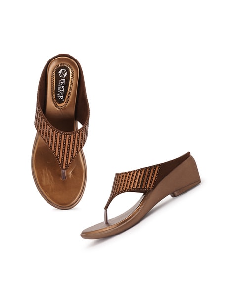 Rubber Formal Wear Ladies Flat Sandals, Brown at Rs 599/pair in Noida | ID:  2851574403888