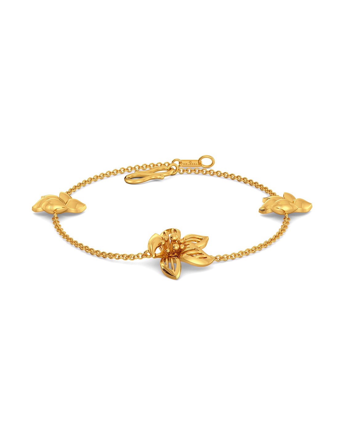 Buy Yellow Gold Bracelets & Bangles for Women by Melorra Online 