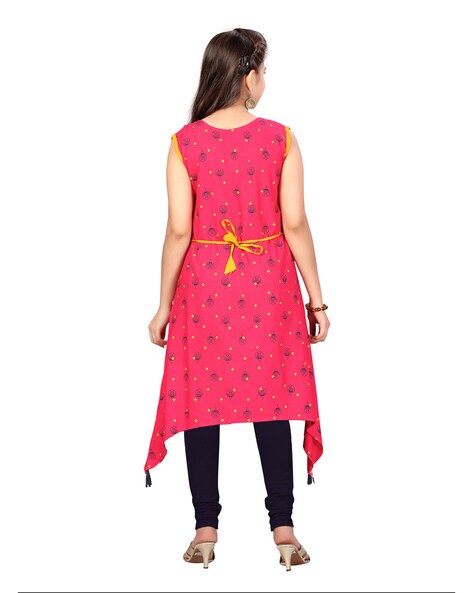 satin sins Women Leheriya Flared Kurta - Buy satin sins Women Leheriya  Flared Kurta Online at Best Prices in India | Flipkart.com