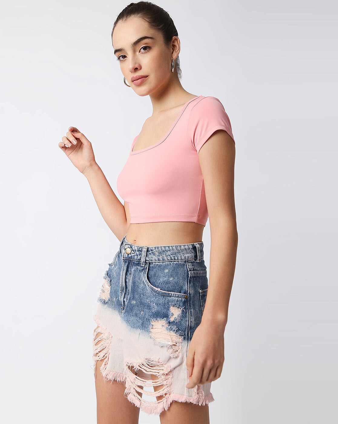 Buy Light Pink Tops for Women by DISRUPT Online