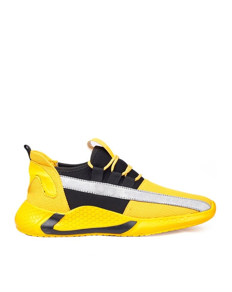 Buy Yellow & Black Sports Shoes for Men by RIFFWAY Online