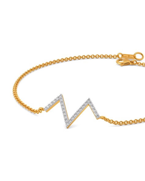 Lv Volt Upside Down Bracelet, Yellow Gold, White Gold And Diamonds