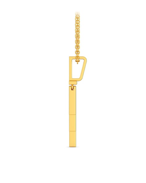 Zales Lock and Key Lariat Necklace