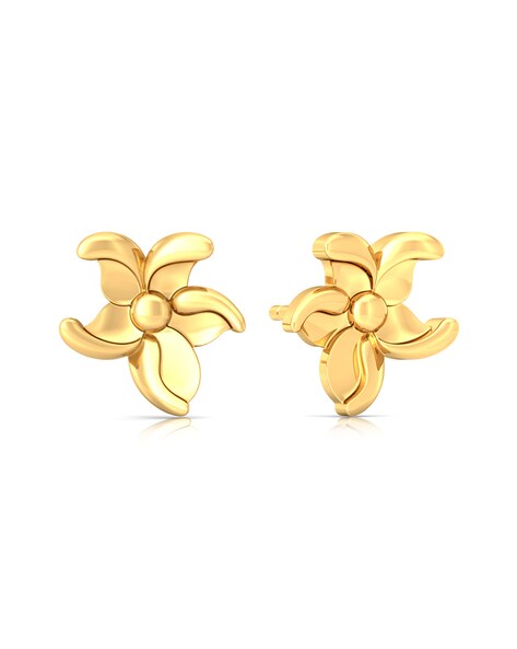 Buy Yellow Gold Earrings for Women by Melorra Online