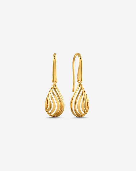 New Light Weight Gold Earring Designs  Ethnic Fashion Inspirations