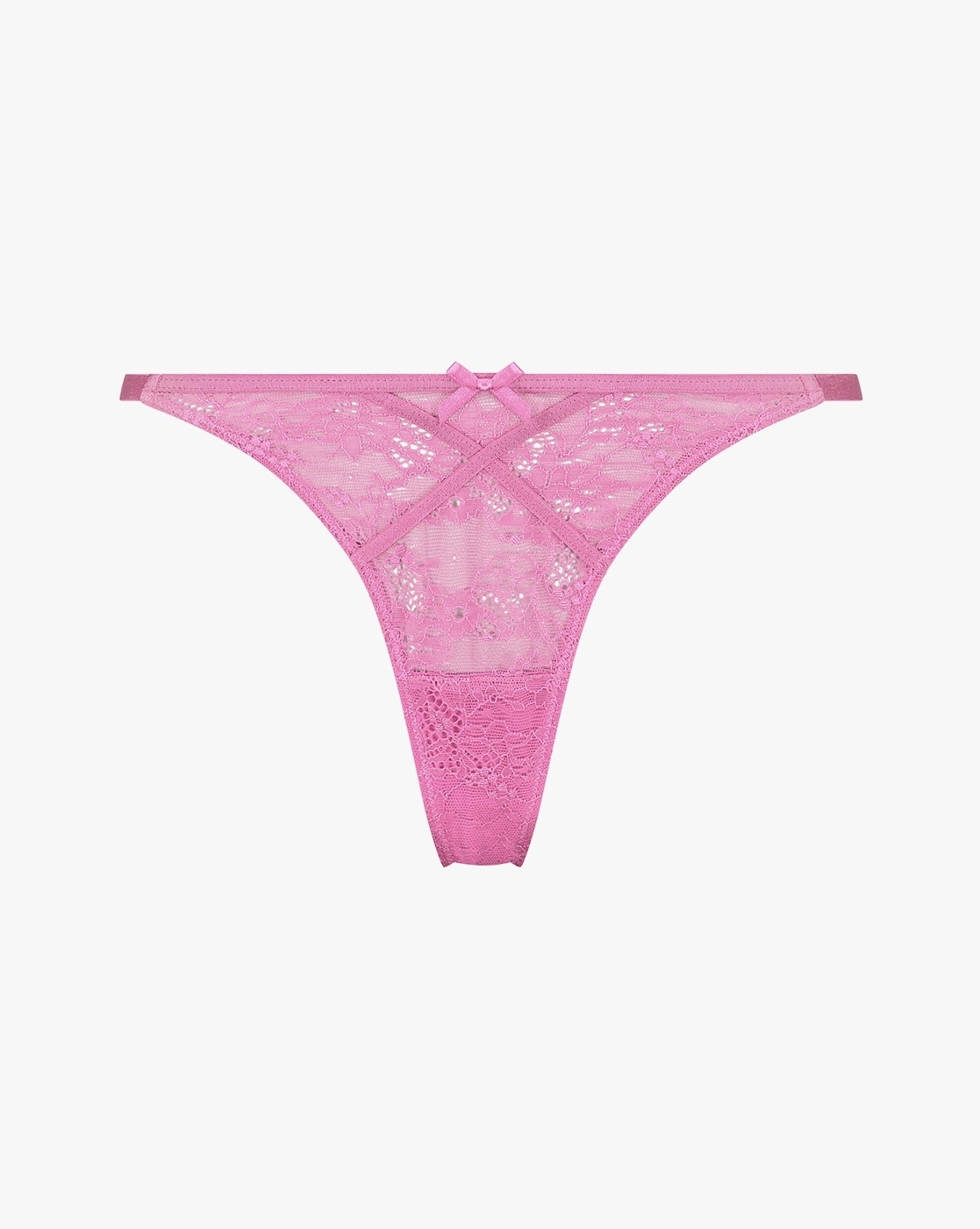 Buy Hunkemoller Corby High Leg Thong Panties, Pink Color Women