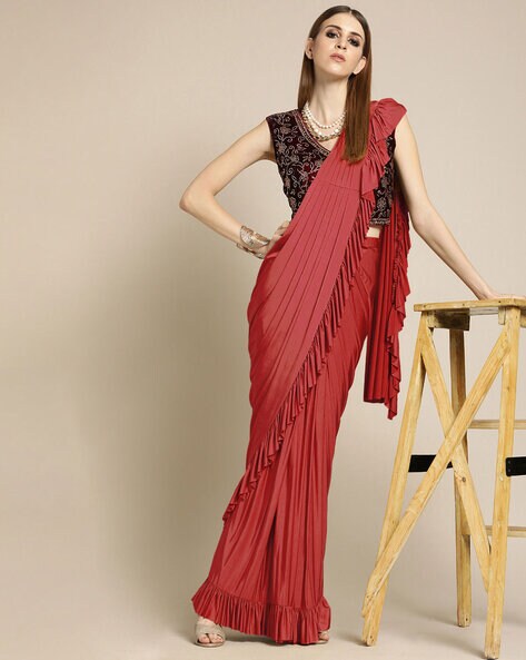 Ready To Wear Sarees - Pre-Stitching Saree Designs Online for Women at Indya