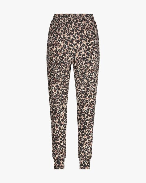 Petite leopard print on sale trousers