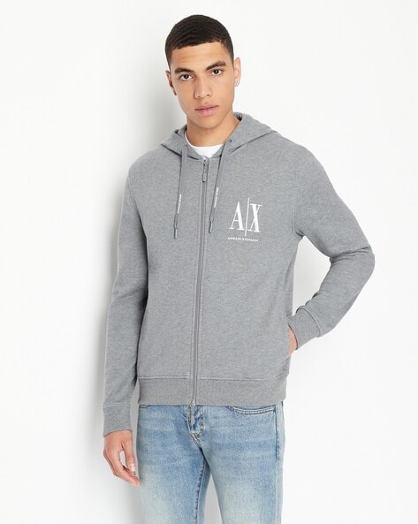 Armani jeans zip up on sale hoodie