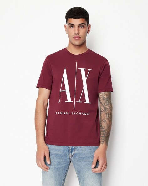 Buy Wine Red Tshirts for Men by ARMANI EXCHANGE Online 