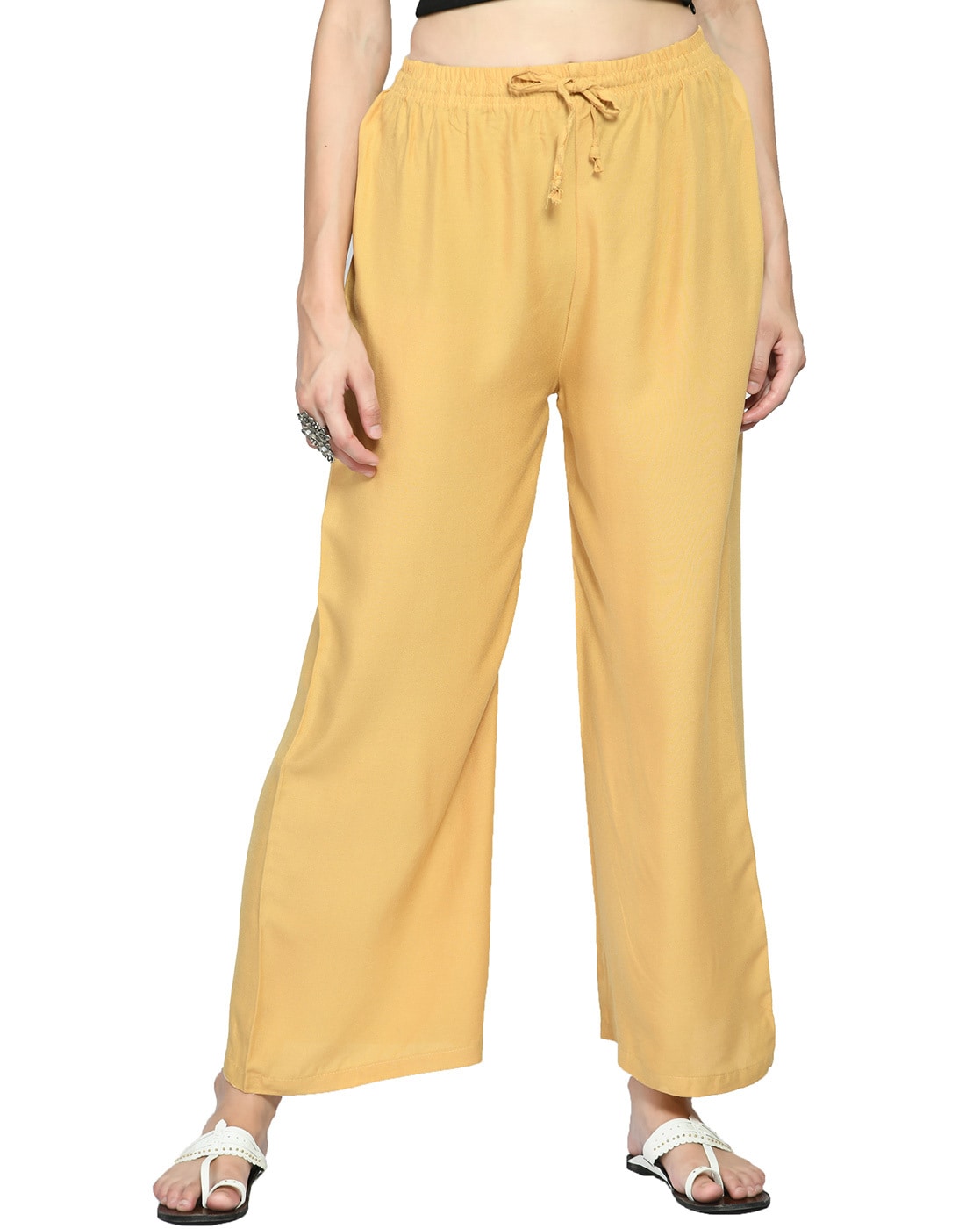 Buy Multicoloured Trousers & Pants for Women by INDIWEAVES Online