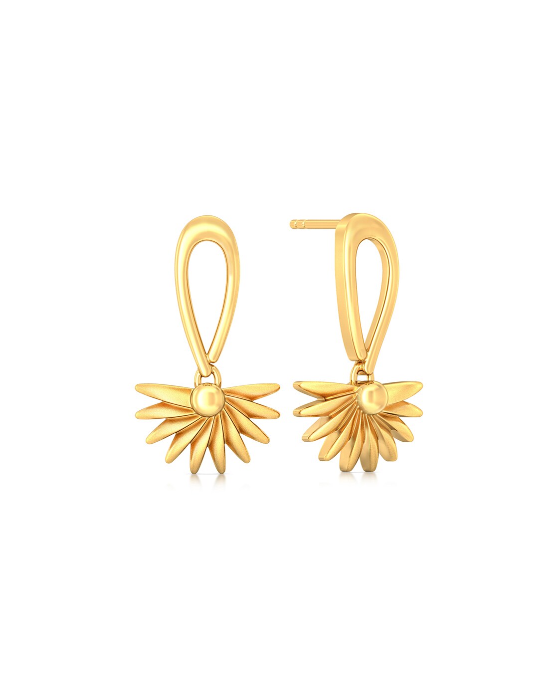 MELORRA Gold  Buy Melorra 18Kt Frond So Strong Gold Earrings Online   Nykaa Fashion