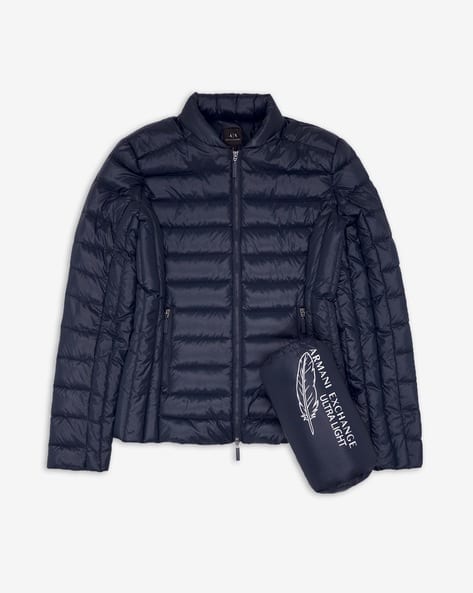 Zip-Front Puffer Jacket with Zipper Pockets