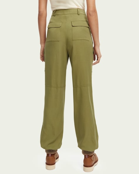 Jerolenea - Low Rise Plain Wide Leg Cargo Pants