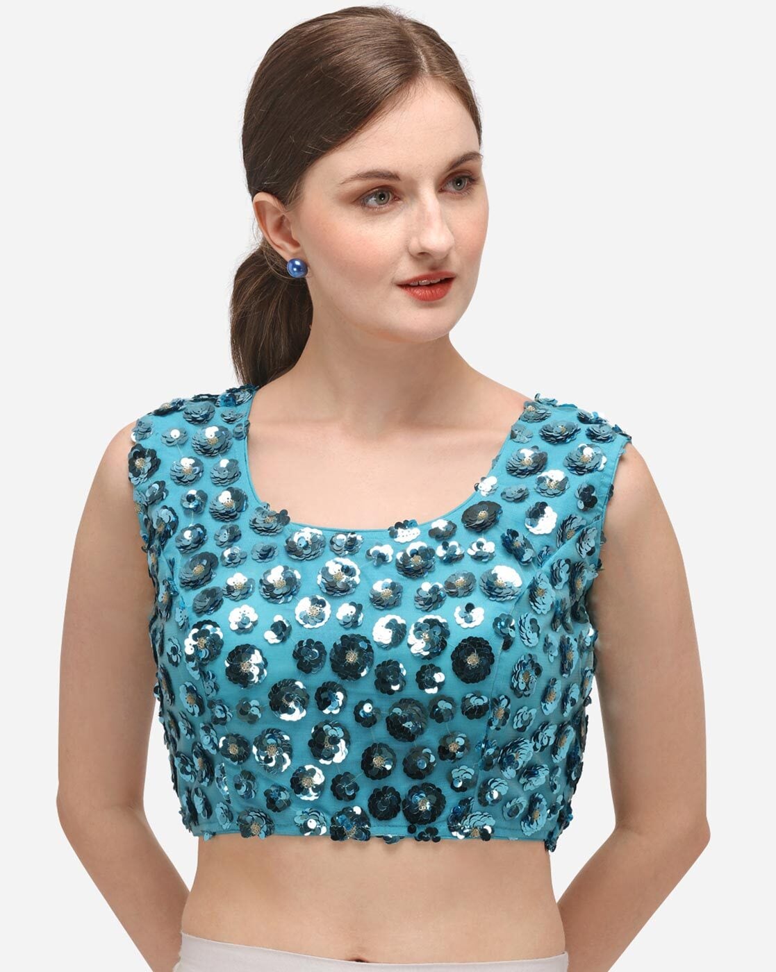 Buy Blue Blouses for Women by AMRUTAM FAB Online | Ajio.com