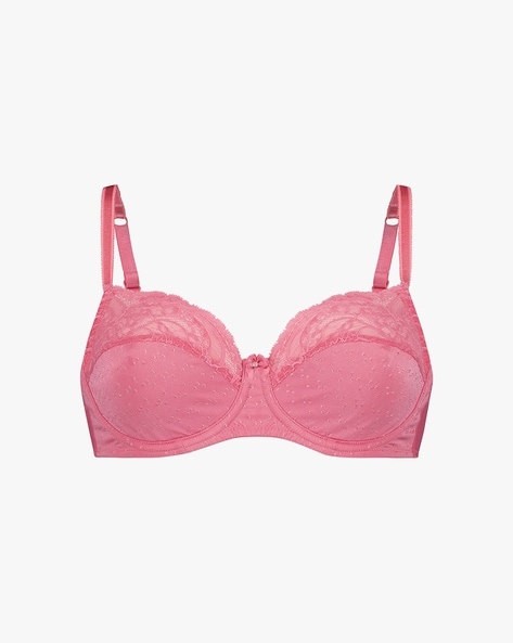 Buy Hunkemoller Sophie Non-Padded Underwired Bra, Pink Color Women