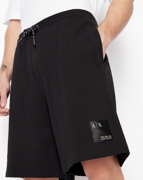 Armani fleece shorts new arrivals