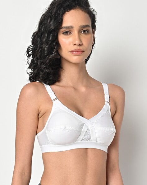 Buy Femzy White Cotton Bra Online at Best Price in India - Snapdeal