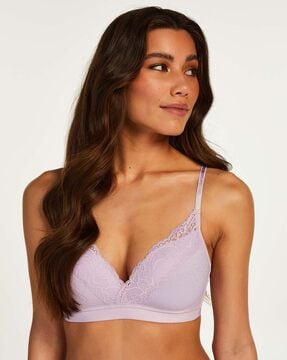 Plunge Lightly Padded Lace Bra