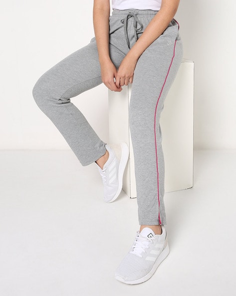 Buy Grey Melange Track Pants for Women by DUKE Online Ajio