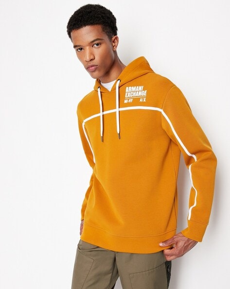 Armani exchange on sale hoodie orange