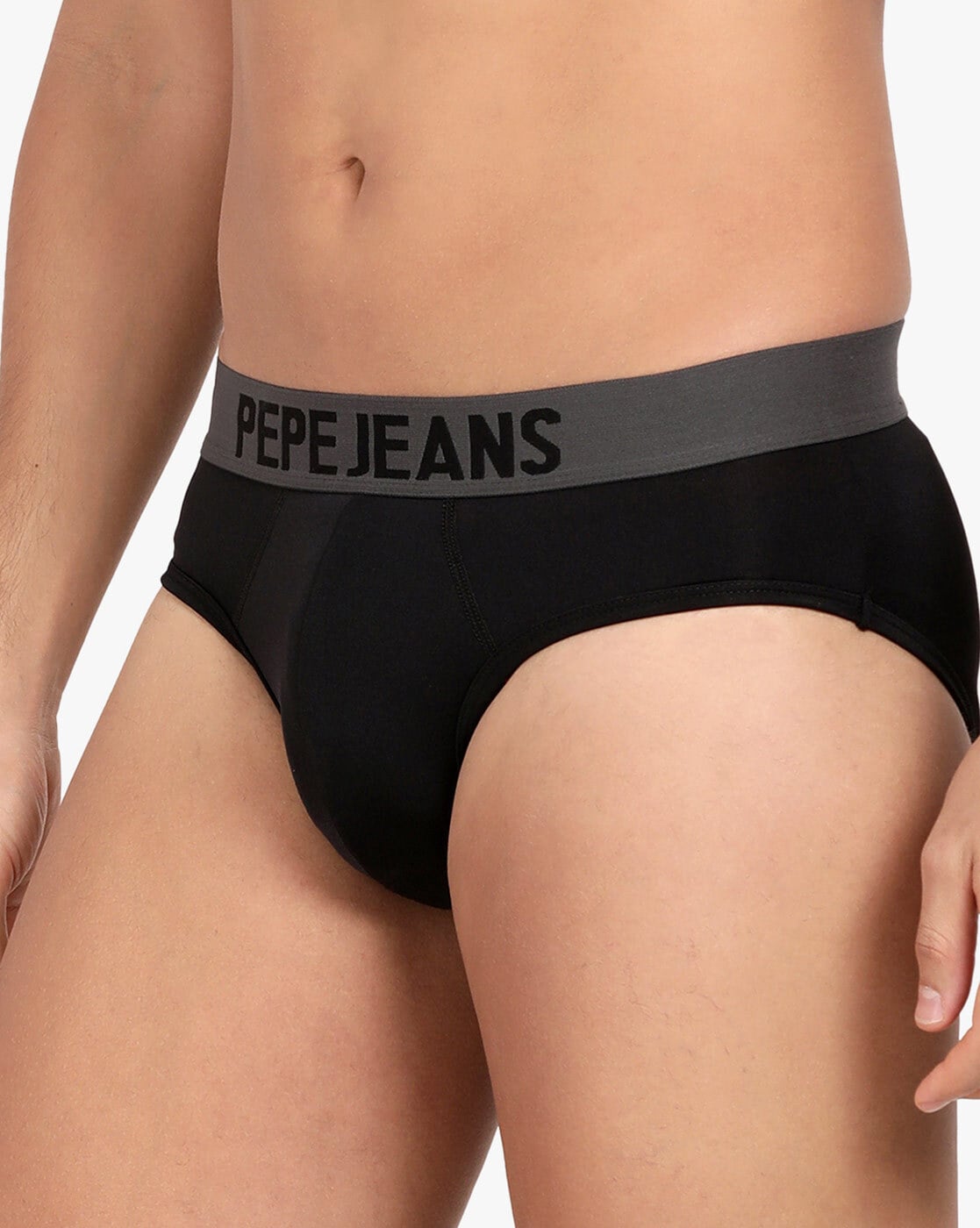 Buy Pepe Jeans Men's Nylon Classic Solid Briefs (Pack of 1