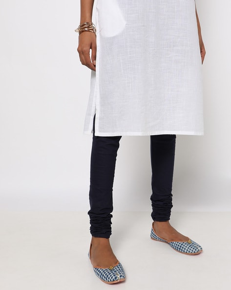 Mid-Rise Churidar with Elasticated Waist Price in India