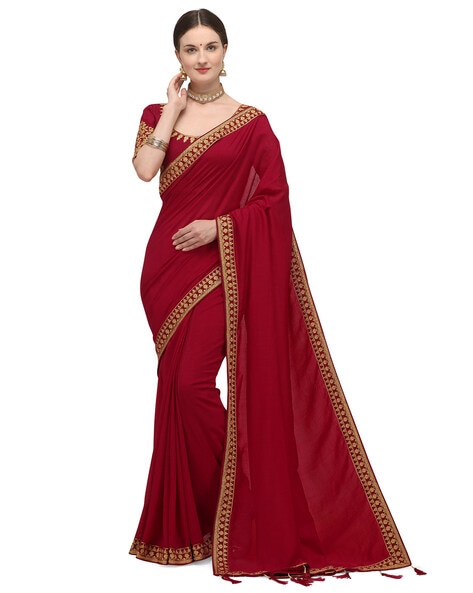 Buy PITHAVADIWALA Self Design Temple Border Woven Solid Kanjivaram  Dharmavaram Jacquard Pure Silk Saree PURPLE Online at Best Prices in India  - JioMart.