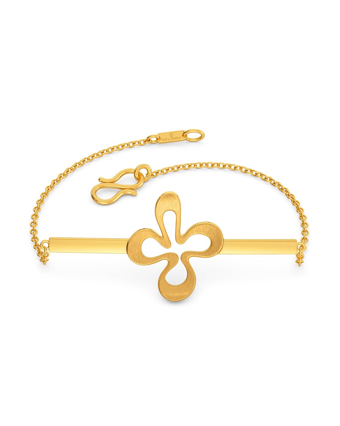 Buy Yellow Gold & White Bracelets & Bangles for Women by Melorra Online |  Ajio.com